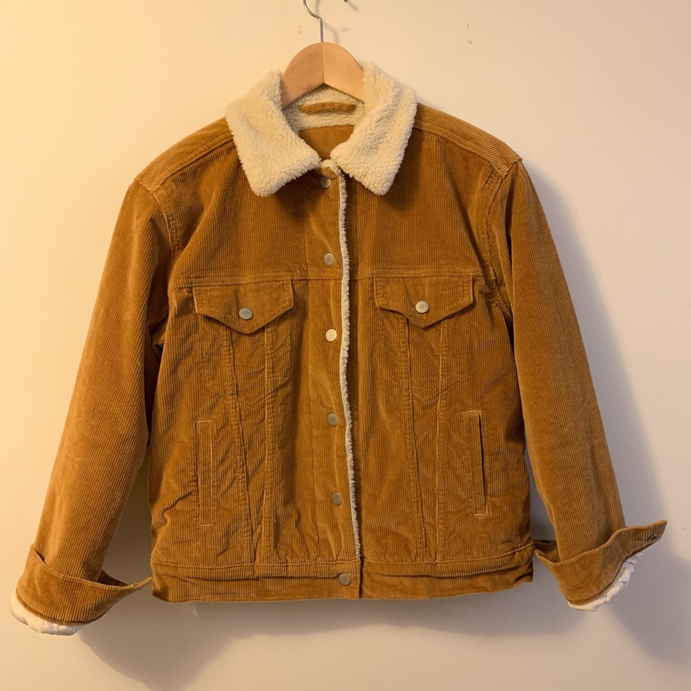 Wilfred Free Sherpa-lined Corduroy jacket